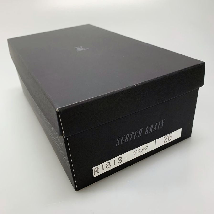 スコッチグレイン シャインオアレイン ストレートチップ R1813 ブラック サイズ26㎝ メンズ 革靴 SCOTCH GRAIN  約26.0cm【LA】【中古】