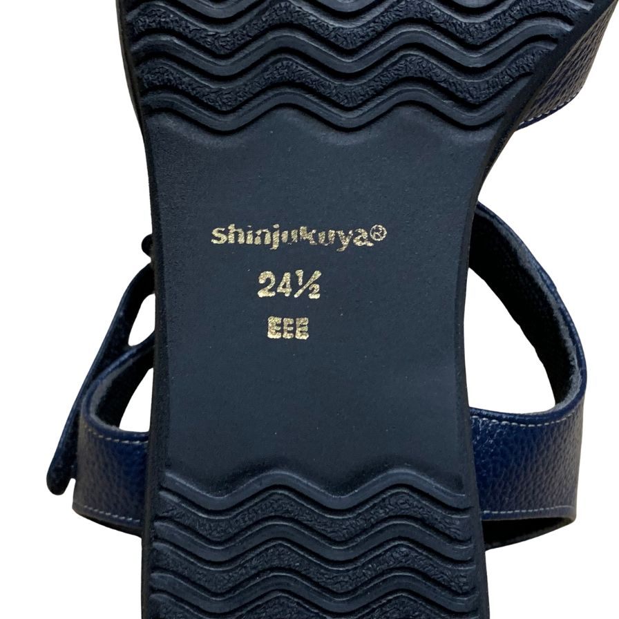 新宿屋 グルカシューズ パイソン 4500-545 サイズ24.5cm レディース ダークブルー shinjukuya 約24.5cm【7F3-1】