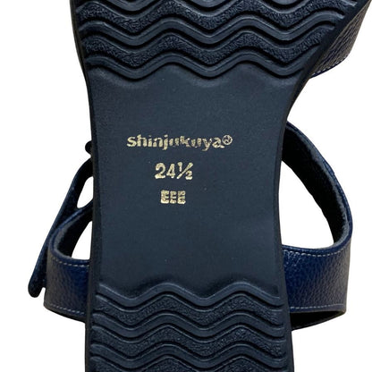 新宿屋 グルカシューズ パイソン 4500-545 サイズ24.5cm レディース ダークブルー shinjukuya 約24.5cm【7F3-1】
