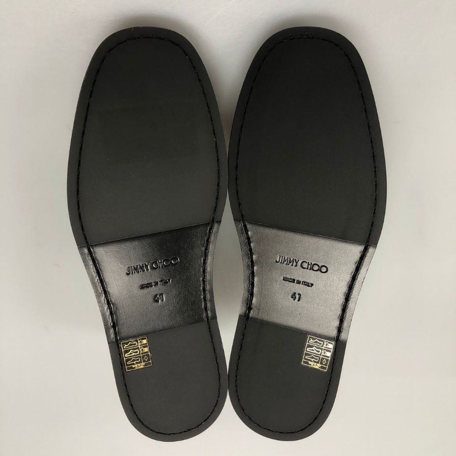 ジミーチュウ スリッポン VQH LAW サイズ41 ブラック メンズ JIMMY CHOO 約26.0cm【AFD6】