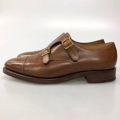 ジョンロブ ウィリアム ダブルモンク 9795 メンズ サイズ 7.5EE ブラウン JOHN LOBB ビジネスシューズ 約26.0cm【LA】【中古】