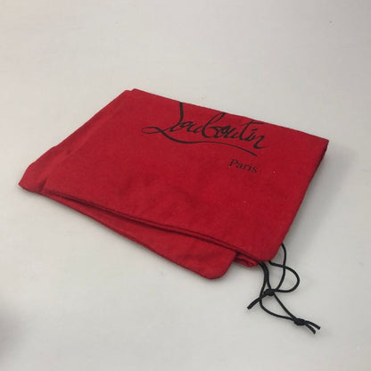 クリスチャンルブタン ヒールパンプス オープントゥ ラメ シルバー レディース サイズ34 Christian Louboutin 約21.0cm【AFD2】