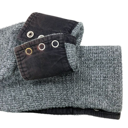 美品◆ダブルアールエル ウエスタンシャツ ニット スナップボタン グレー メンズ サイズS RALPH LAUREN RRL 【AFB9】