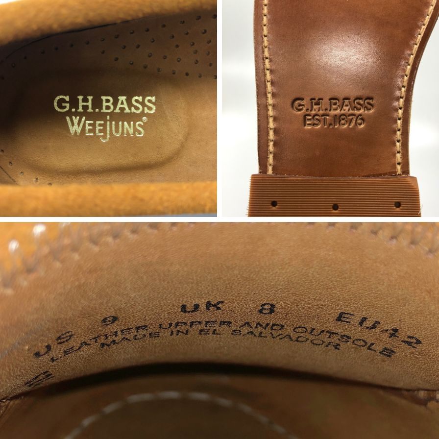 ジーエイチバス レザーシューズ タッセルローファー ブラウン メンズ サイズ US9 G.H.Bass&Co. ローファー 約27.0cm【LA】【中古】