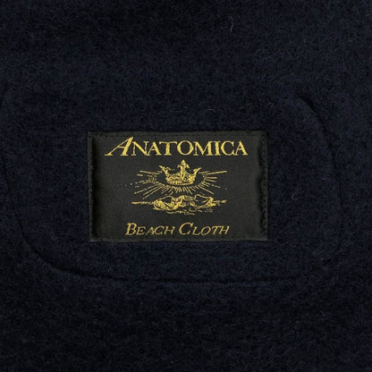 極美品◆アナトミカ ビーチクロスベスト ウール65% コットン35% ブラウン サイズ44 メンズ ANATOMICA 【AFB44】
