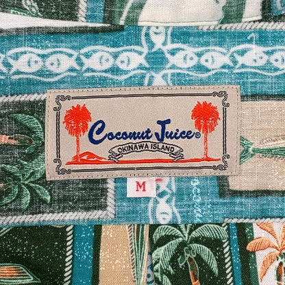 極美品◆ココナッツジュース 柄シャツ 長袖 メンズ サイズ M coconut juice 【AFB23】
