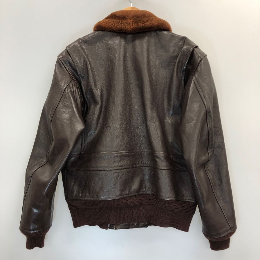 美品◆イーストマン G-1フライトジャケット レザー ブラウン サイズ38 55J14 EASTMAN 【AFG1】