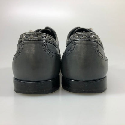 ボッテガ ヴェネタ レザーシューズ ウィングチップ グレー系 レディース サイズ35.5 BOTTEGA VENETA 約22.5cm【AFC41】