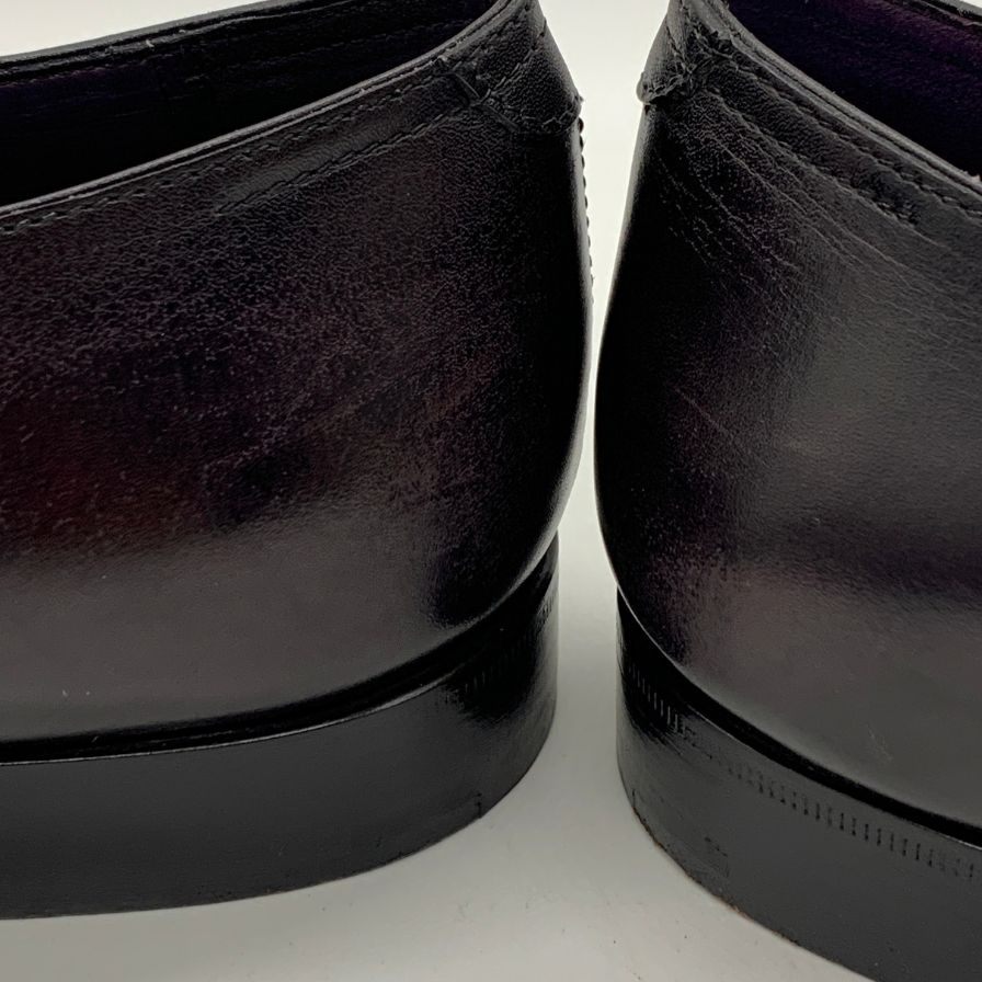 ベルルッティ レザーシューズ アレッサンドロ ホールカット メンズ サイズ6.5 ブラック Berluti 約25.0cm【YB5】