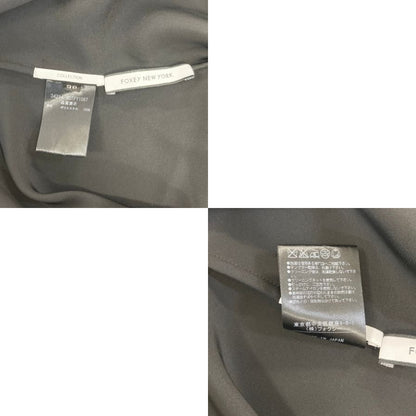 中古◆フォクシー ノースリーブブラウス ブラック サイズ38 レディース FOXEY 【AFB24】