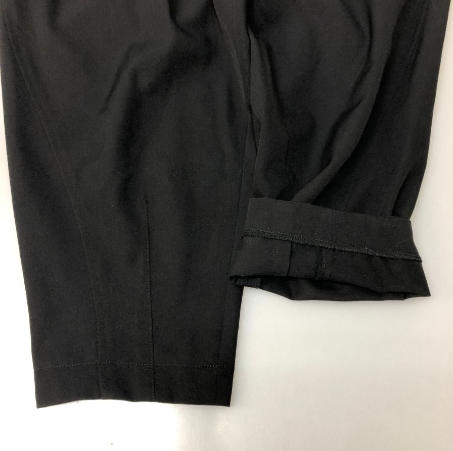 コムデギャルソン レディース クロップドパンツ ウエストゴム RE-P007 AD2019 日本製 サイズXS ブラック COMME des GARCONS 【AFB44】