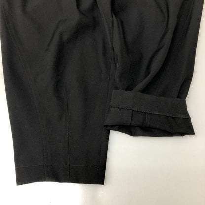 コムデギャルソン レディース クロップドパンツ ウエストゴム RE-P007 AD2019 日本製 サイズXS ブラック COMME des GARCONS 【AFB44】