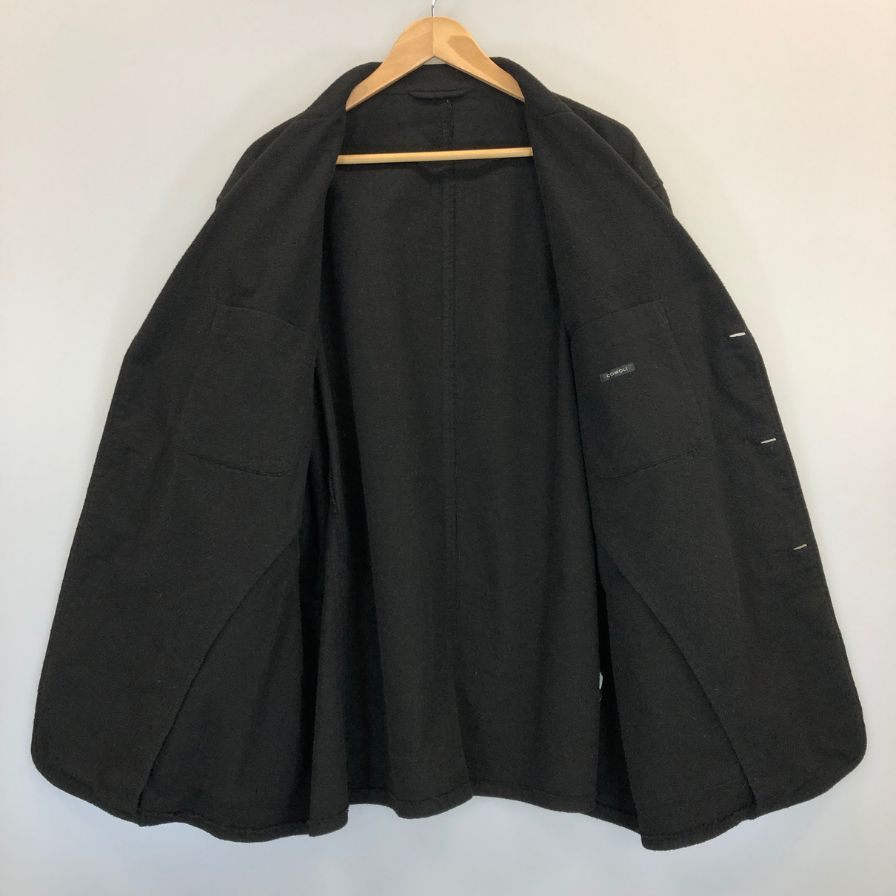 極美品◆コモリ 25AW コットンネルジャケット ブラック メンズ サイズ2 C03-01004 COMOLI 【AFB5】