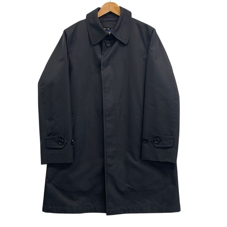 美品◆バーバリー ロング トレンチ コート メンズ サイズS ブラック Burberry 【AFF22】