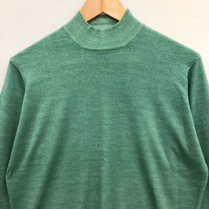 中古◆フィリッポ デ ローレンティス セーター ロイヤルメリノ ウール ニット メンズ サイズ46 グリーン  FILIPPO DE LAURENTIIS 【AFB13】