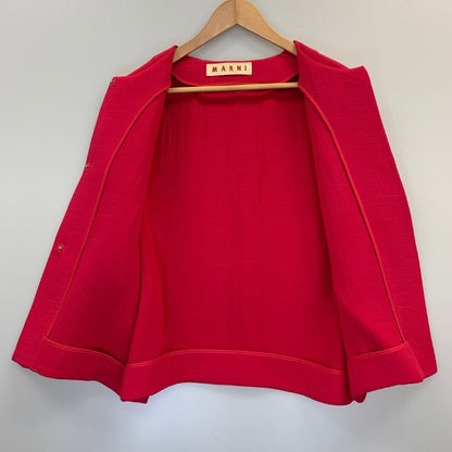 極美品◆マルニ ノーカラーベスト ピンク レディース サイズ40 MARNI 【AFB2】