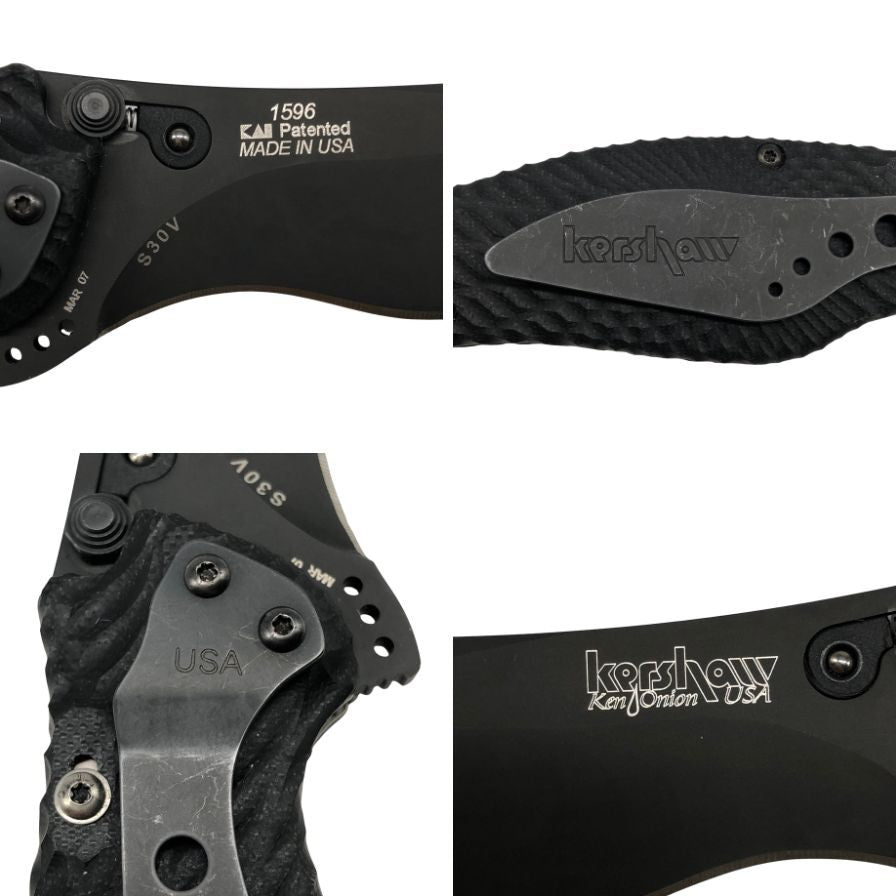 カーショウ フォールディングナイフ 1596 S30V ブラック Kershaw【AFI15】【中古】