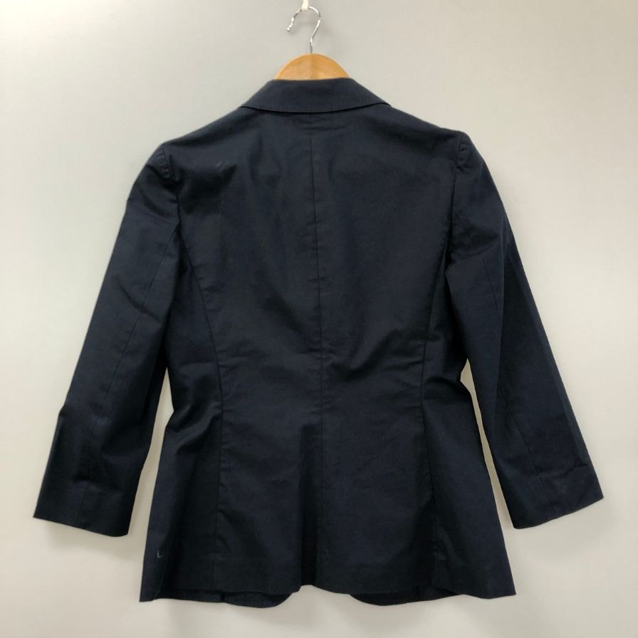 中古◆レ コパン ジャケット シングル コットン ブラック系 レディース サイズ42 Les Copains 【AFB18】