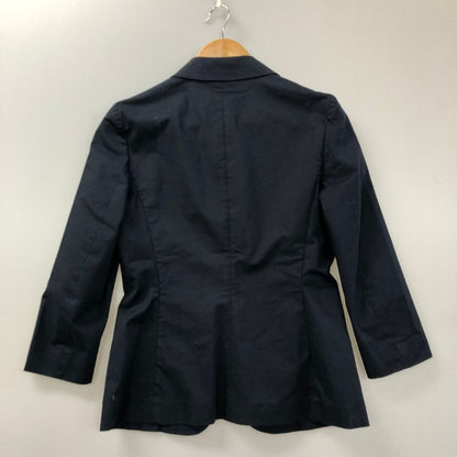 中古◆レ コパン ジャケット シングル コットン ブラック系 レディース サイズ42 Les Copains 【AFB18】