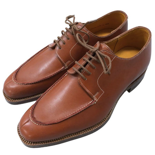 グレンソン レザーシューズ Uチップ 外羽根 革靴 ブラウン メンズ サイズ6E GRENSON ビジネスシューズ 約24.5cm【LA】【中古】