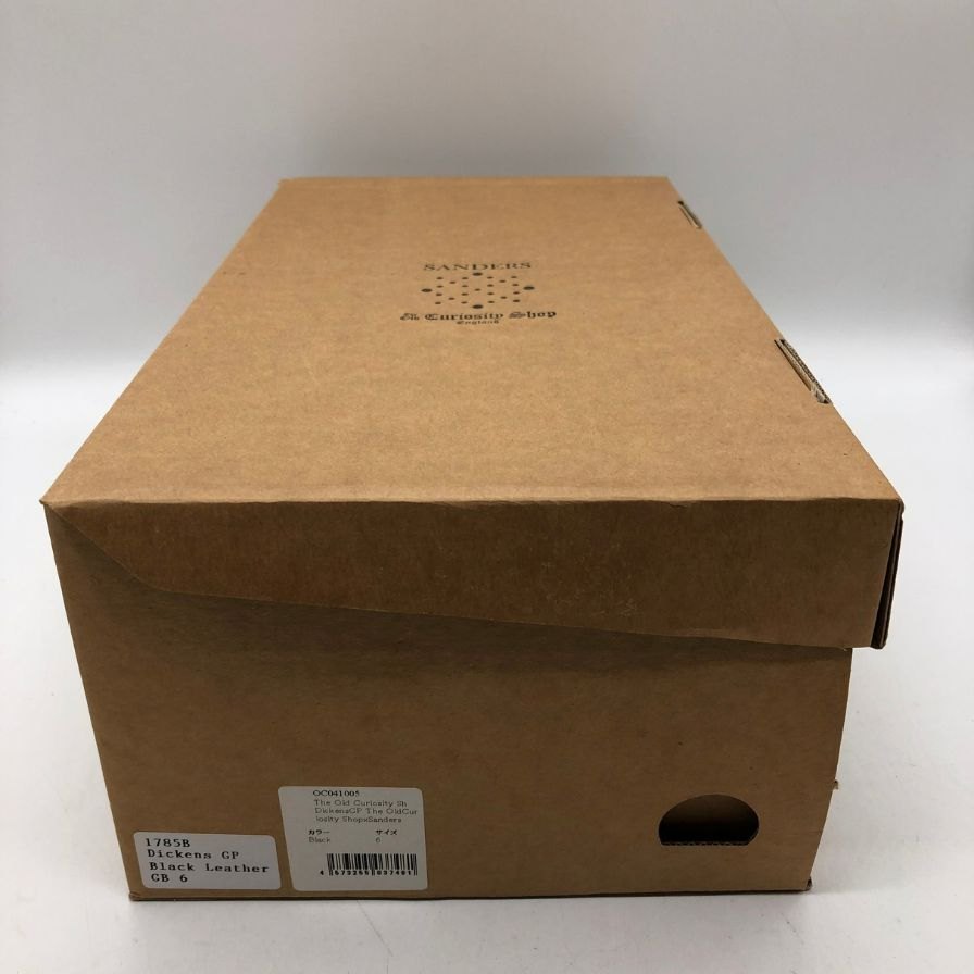 サンダース BGS コレクション パンチドキャップ、ダービー ブラック サイズ6 メンズ SANDERS 約25.0cm【AFD9】