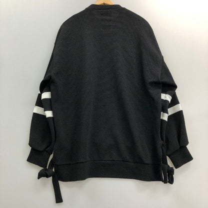 美品◆シャリーフ トップス クルーネック サイドストラップ ブラック メンズ サイズ2 SHAREEF 【AFB14】