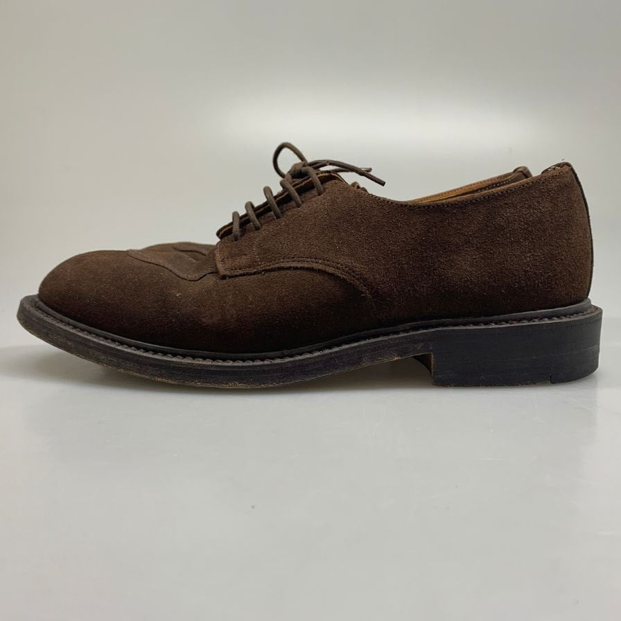アルフレッドサージェント レザーシューズ SHIPS別注 2429/102  Uチップ スエード ブラウン  メンズ サイズUK6 Alfred Sargent 約24.5cm【AFC29】