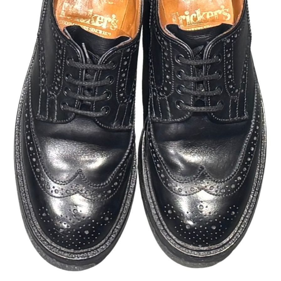 トリッカーズ レザーシューズ バートン L5633 カーフ ブラック レディースサイズUK5 Tricker’s ビジネスシューズ 約23.5cm【LA】【中古】