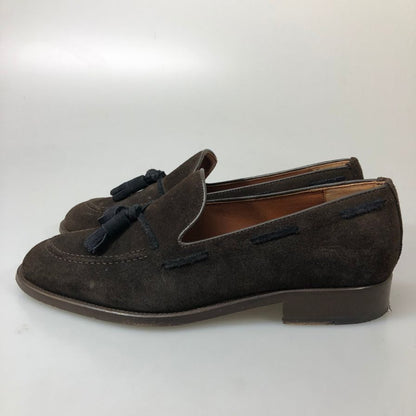 ハケットロンドン タッセルローファー スエード メンズ サイズUK6 ブラウン×ブラック HACKETT LONDON 約25.0cm【AFC48】
