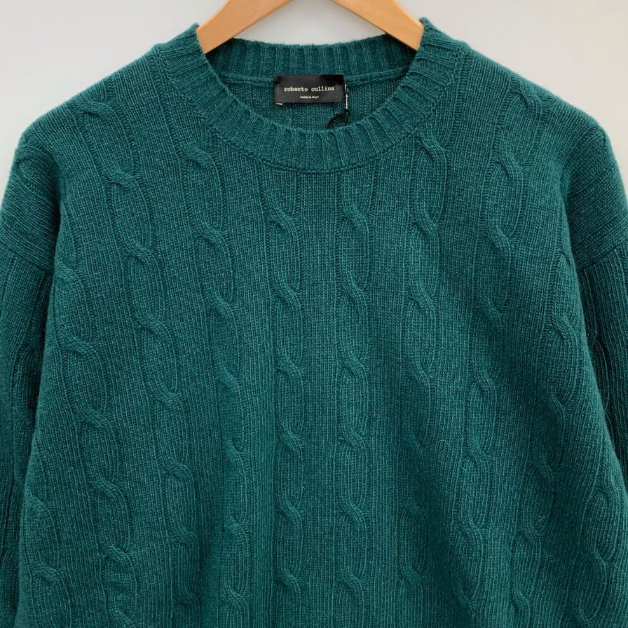 新品同様◇ロベルトコリーナ ニットセーター ケーブル編み