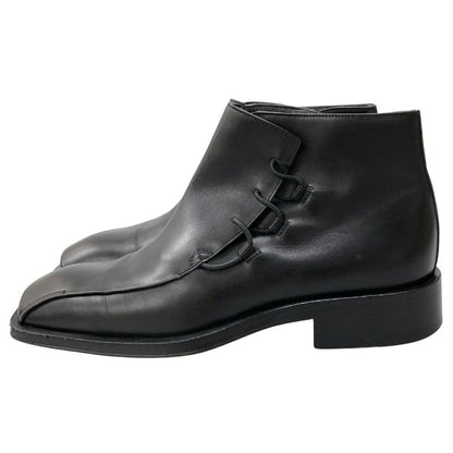 チェザーレ パチョッティ レザーブーツ サイドジップ カーフ ブラック サイズ6 CESARE PACIOTTI 約24.0cm【AFC42】