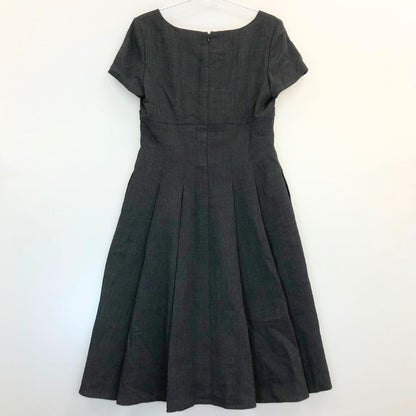 美品◆フォクシー ワンピース サクセススーツ ウール ポリエステル 24939 グレー レディース サイズ40 FOXEY 【AFB35】