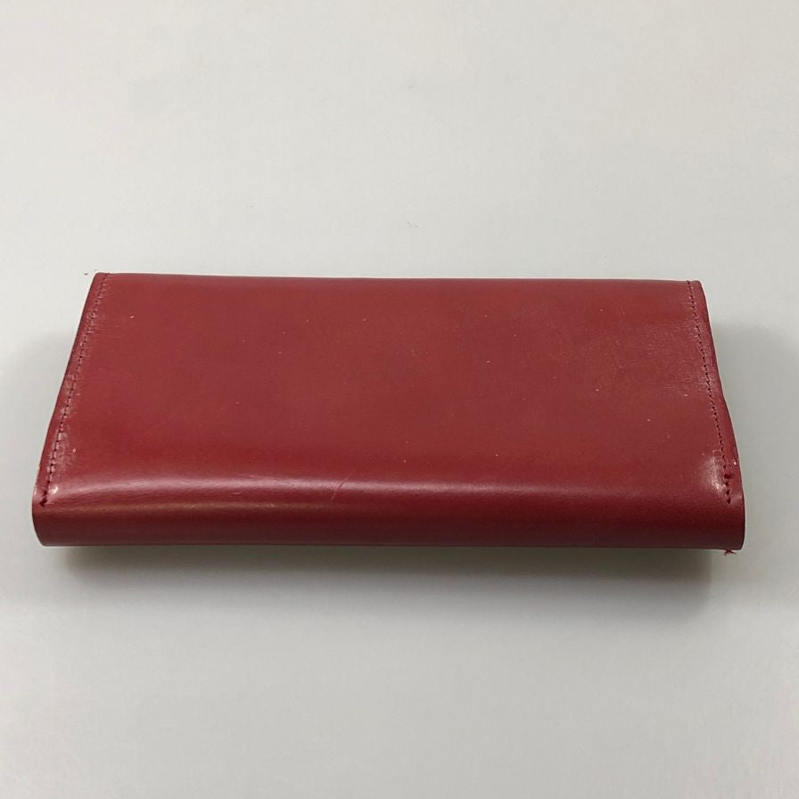 グレンロイヤル 長財布 三つ折り財布 フラップ ブライドルレザー ボルドー GLENROYAL【AFI1】