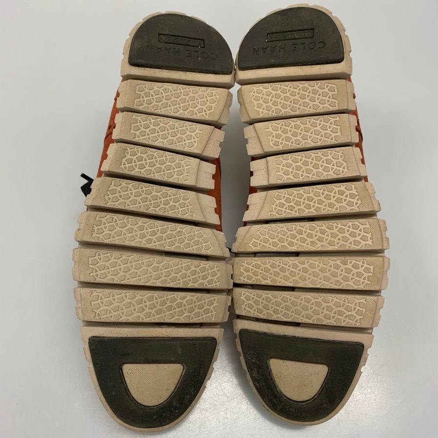 コールハーン ゼログランド ウイングチップ レザーシューズ オレンジ サイズ7ハーフ メンズ スニーカー COLE HAAN ZEROGRAND 約25.0cm【AFC4】