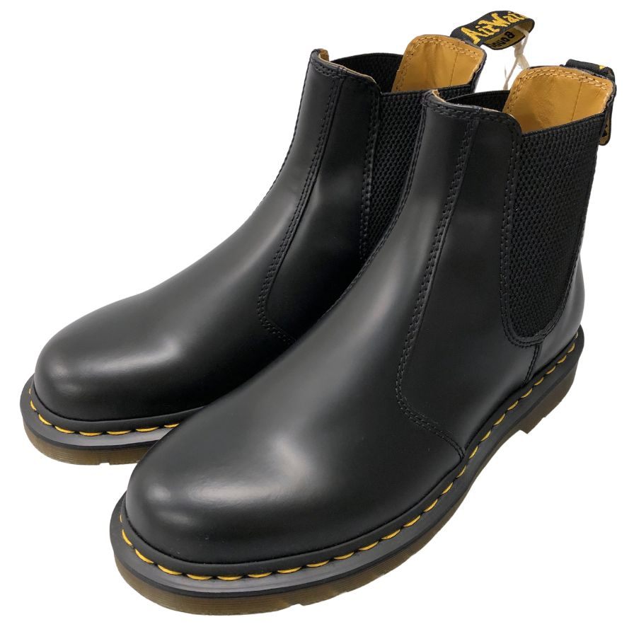 ドクターマーチン サイドゴアブーツ 2976 チェルシー レザー ブラック メンズ サイズUK7 Dr.MARTENS 約25.5cm【AFD2】