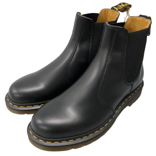 ドクターマーチン サイドゴアブーツ 2976 チェルシー レザー ブラック メンズ サイズUK7 Dr.MARTENS 約25.5cm【AFD2】