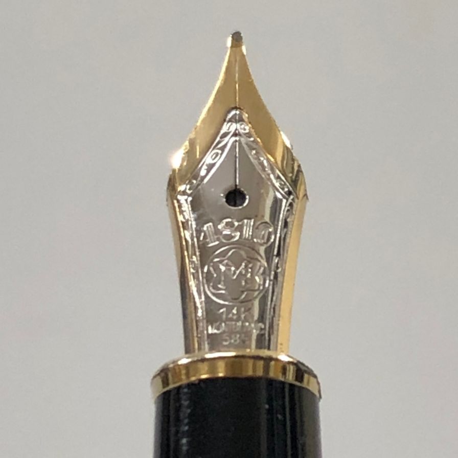 モンブラン 万年筆 マイスターシュテュック ペン先14K 585 ブラック ゴールド MONTBLANC【AFI2】