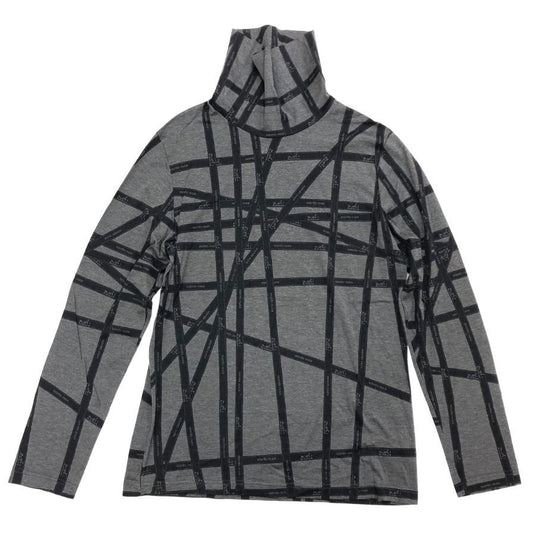 美品◆エルメス マルジェラ期 長袖Tシャツ ハイネック ボルデュック グレー レディース サイズL HERMES 【AFB41】