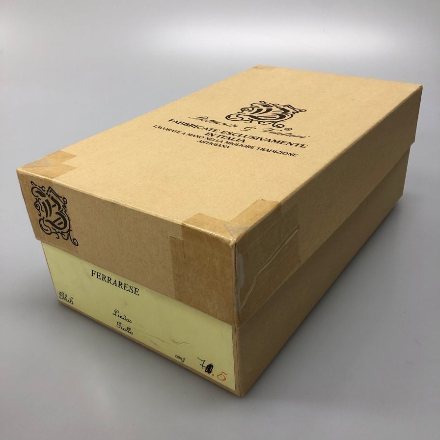 ベッタニン & ベントゥーリ レザーシューズ スクエアトゥ 821 ベージュ メンズ サイズ8 BETTANIN & VENTURI 約26.0cm【AFD9-2】