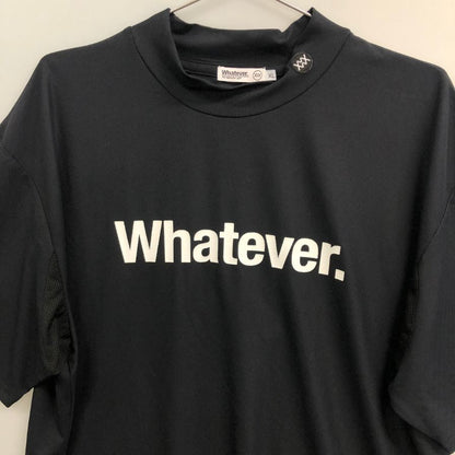 極美品◆ワットエバー モックネックTシャツ ブラック レディース サイズXL Whatever. 【AFB36】