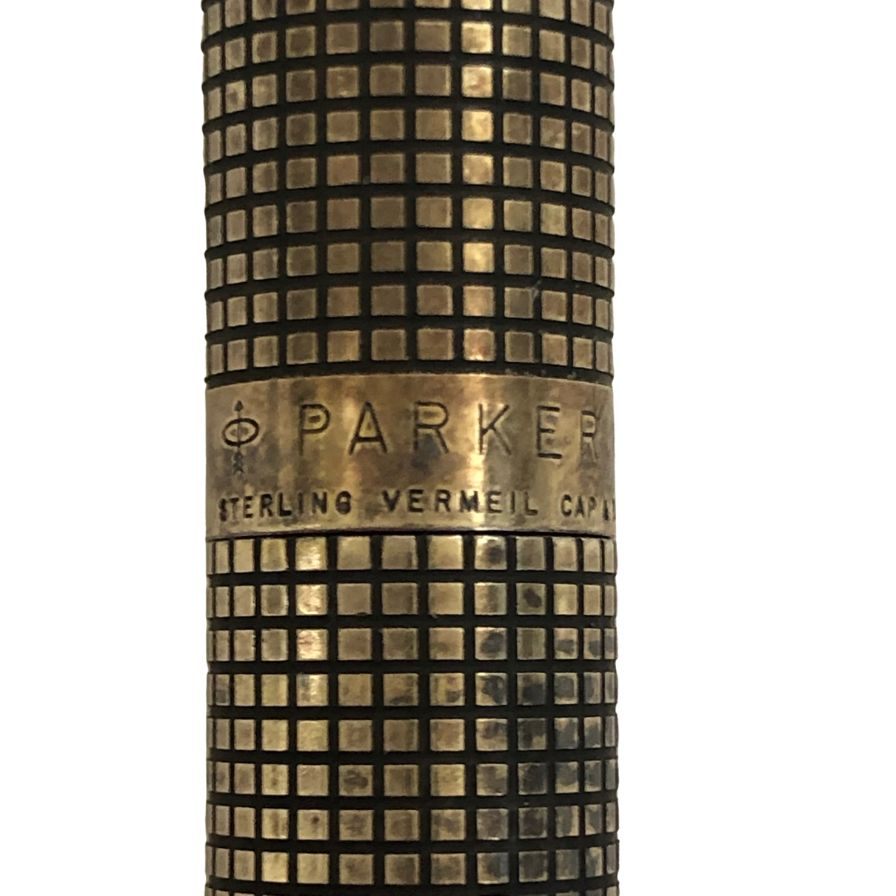 パーカー 万年筆 スターリングシルバー シズレ ペン先14K 格子柄 PARKER【AFI4】