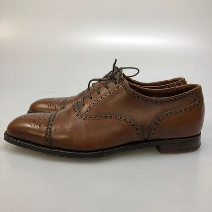 クロケット&ジョーンズ ウェルベック2 セミブローグ カーフ ブラウン サイズ6 CROCKETT&JONES ビジネスシューズ 約24.5cm【LA】【中古】