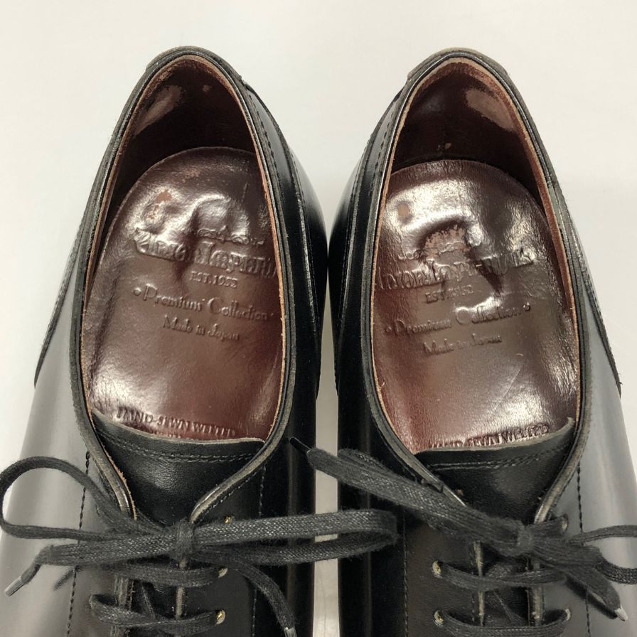 ユニオンインペリアル レザーシューズ Uチップ 日本製 メンズ サイズ8 ブラック UNIONIMPERIAL 約26.5cm【AFC29】