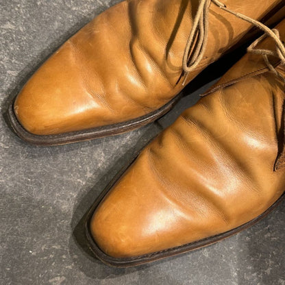 クロケット＆ジョーンズ チャッカブーツ ポールスミス別注 5072 ブラウン サイズUK6.5E CROCKETT&JONES ブーツ 約25.0cm【LA】【中古】