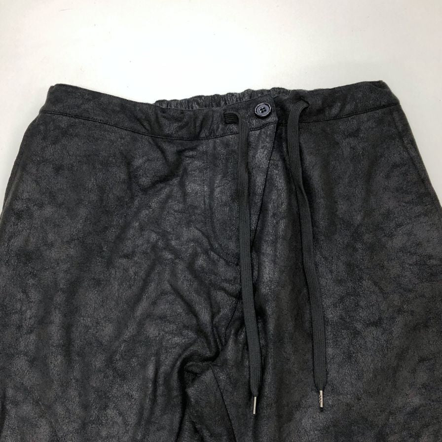 ヴィルナドロォ パンツ 総柄 コットン ジョガー ボトム ウエスト ゴム イージー ブラック レディース サイズZERO Virna Dro 【AFB46】
