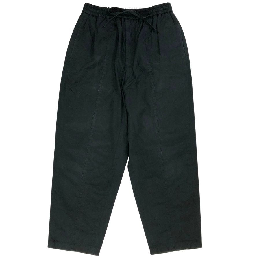 ジルサンダー 20AW ウエストイージーパンツ クロップド JSMR311918 メンズ サイズ46 ブラック JIL SANDER 【AFB47】