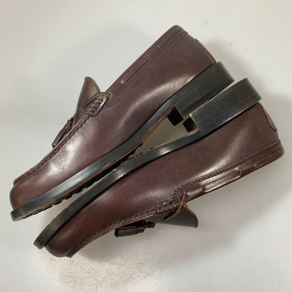 トッズ タッセルローファー カーフ ブラウン サイズ8 メンズ TOD`S 約27.0cm【AFC42】