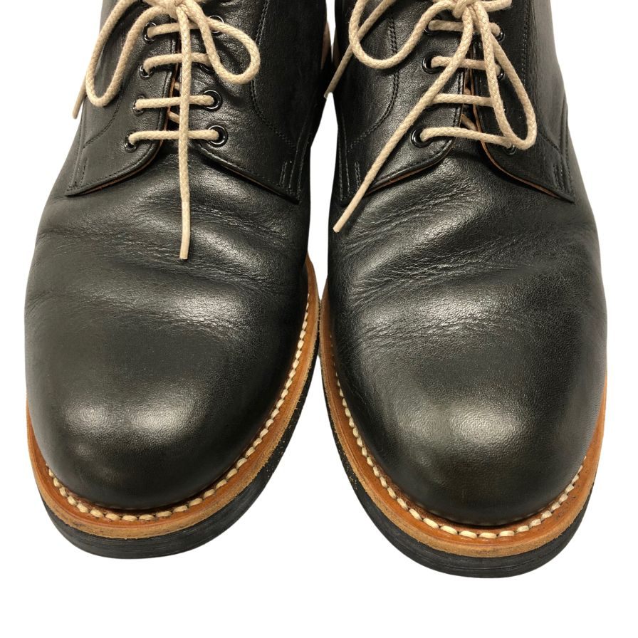 スコッチグレイン レザーシューズ 74 プレーントゥ ブラックブリックソール サイズ26 メンズ ブラック SCOTCH GRAIN 約26.0cm【AFC30】