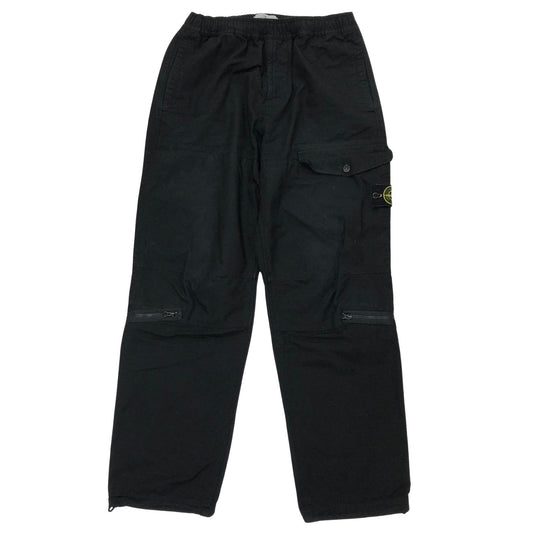 ストーンアイランド リップストップカーゴパンツ ブラック メンズ サイズ30 Stone Island 【AFB34】