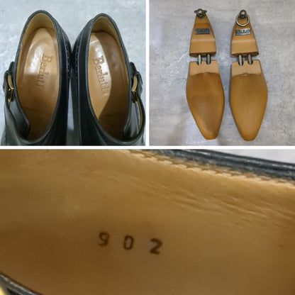 ベルルッティ レザーシューズ シングルモンク 902 ブラック メンズ サイズUK7 Berluti ビジネスシューズ 約25.5cm【LA】【中古】